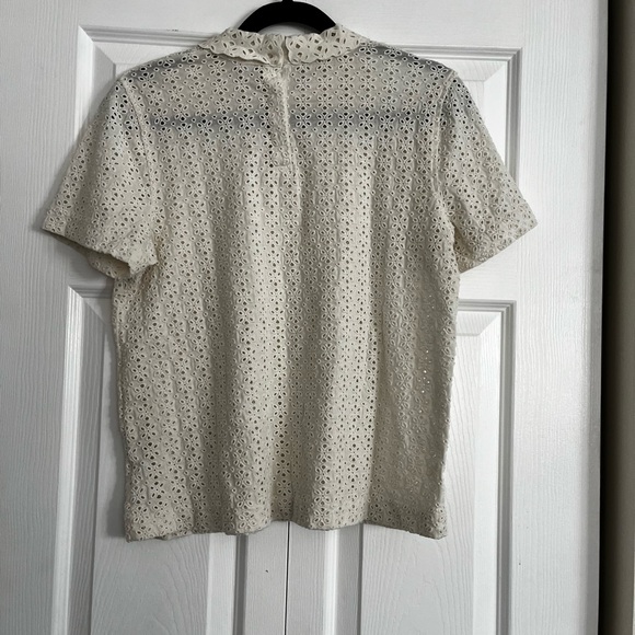 J. Crew Ivory Eyelet Blouse - Picture 5 of 7